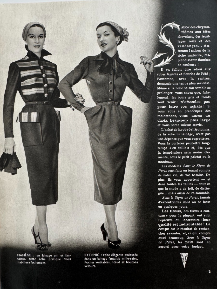 Catalogue vêtements Kaluski Vesoul - Mode vintage année 1952 - Vue 2 - Grands Magasins