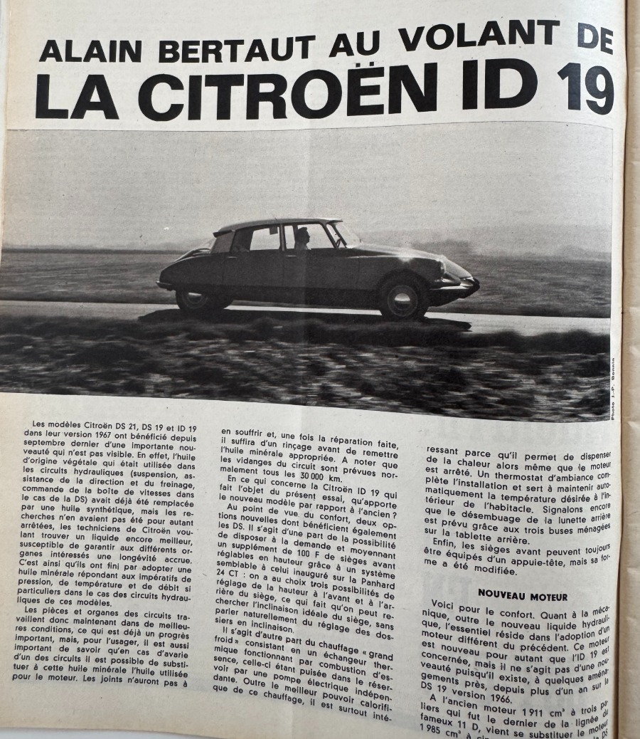 L'ACTION AUTOMOBILE L' action automobile - Essai complet ID 19 Citroen 1967 - Vue 3 - Auto