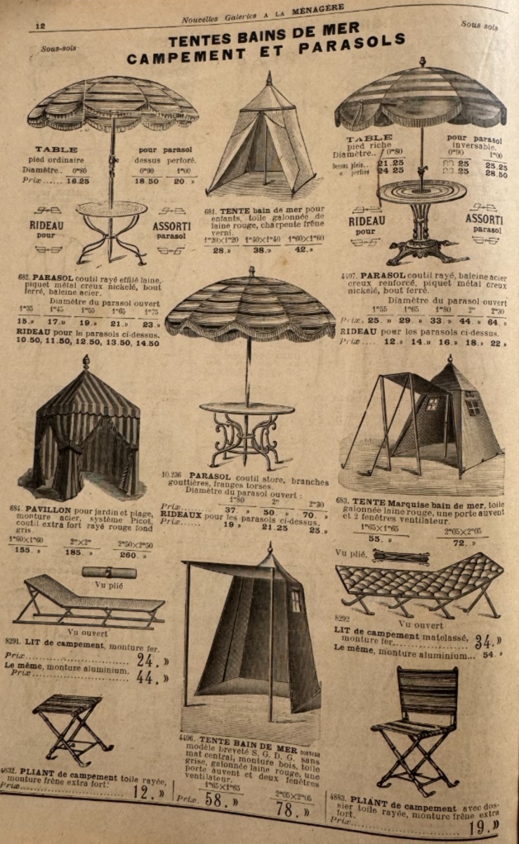 Catalogue Nouvelles galeries Ménagère meuble pour jardins et villas, parcs, outils de jardin 1903 - Vue 2 - Divers