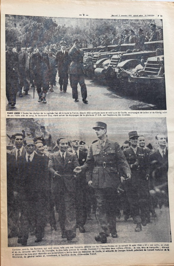 Le Parisien du 11 novembre 1970 Mort du Général Charles de Gaulle - Vue 4 - Vieux papiers
