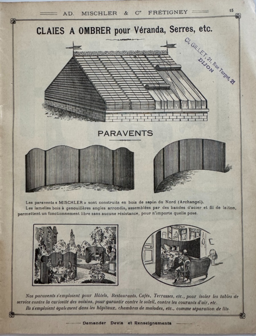 Catalogue Mischler Frétigney Haute Saone - Persiennes, Fermeture, Grilles - Vue 2 - Divers