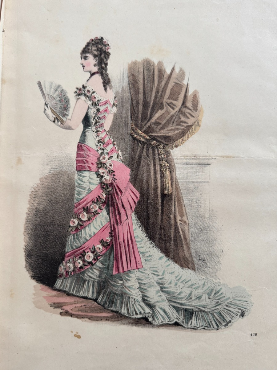Le Coquet journal de la mode année 1878 / 1879 avec planches couleurs - Vue 6 - Grands Magasins