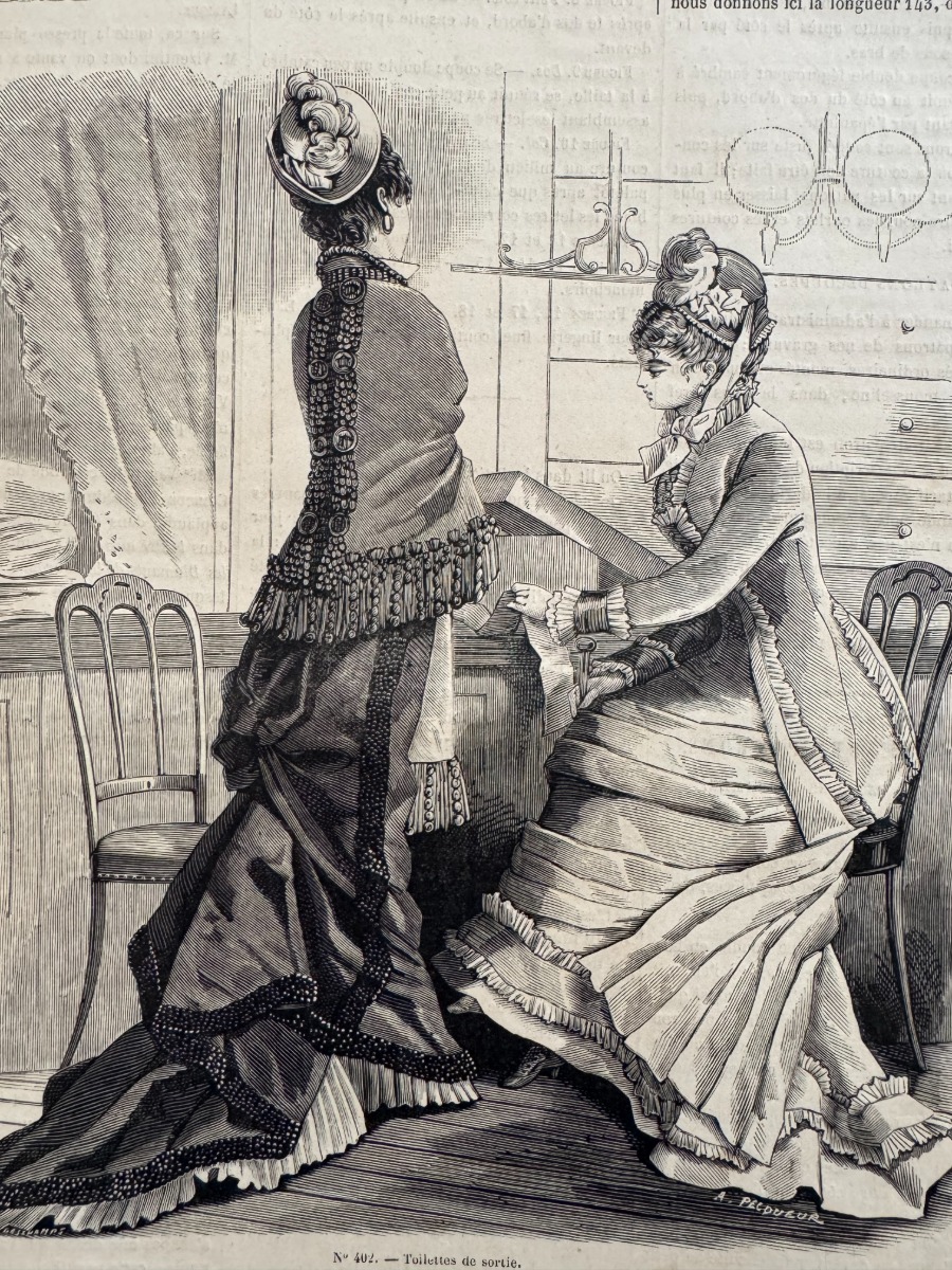 Le Coquet journal de la mode année 1878 / 1879 avec planches couleurs - Vue 8 - Grands Magasins