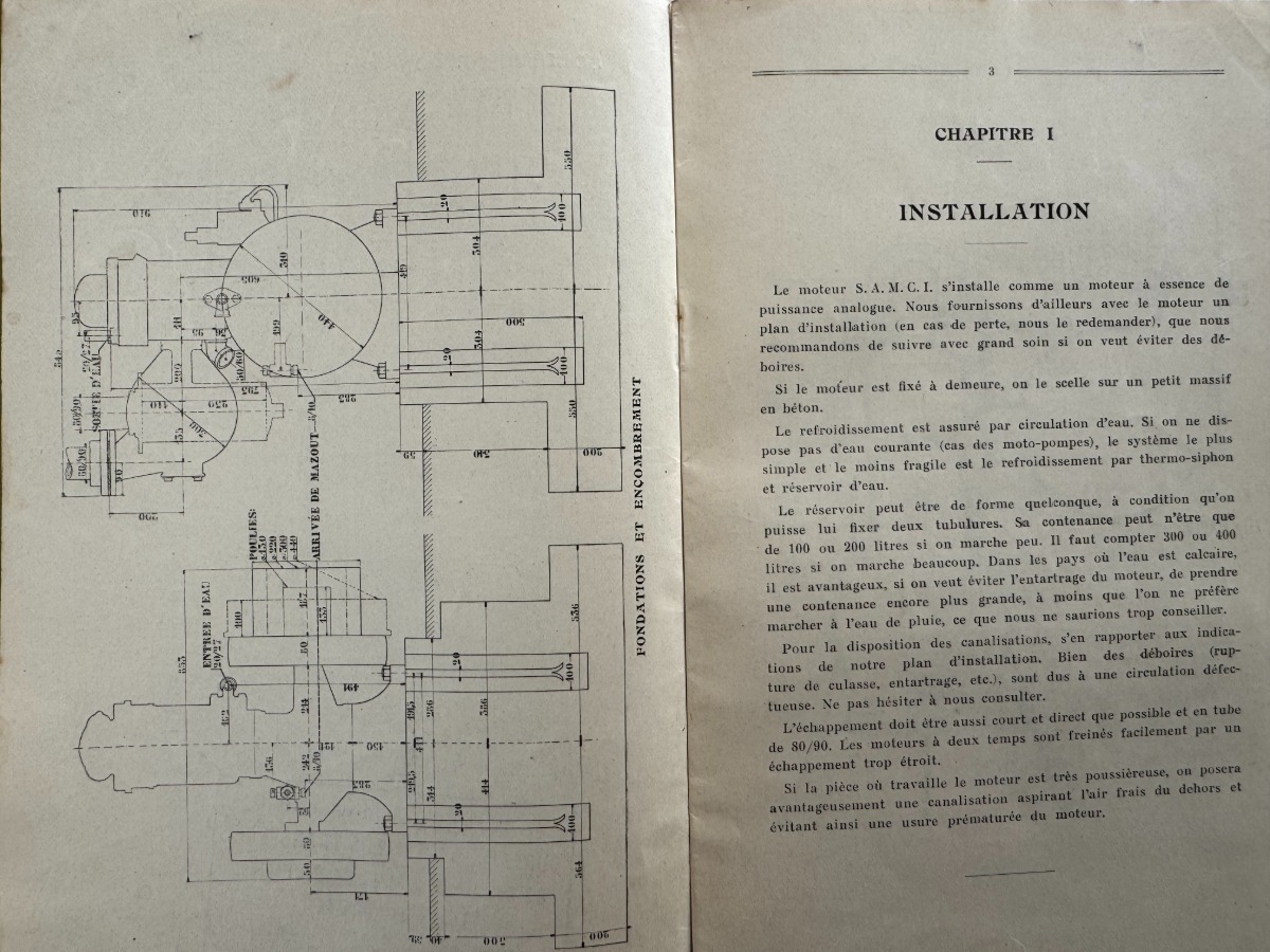 Catalogue moteur vertical S.A.M.C.I  1926 - Vue 2 - Agricole