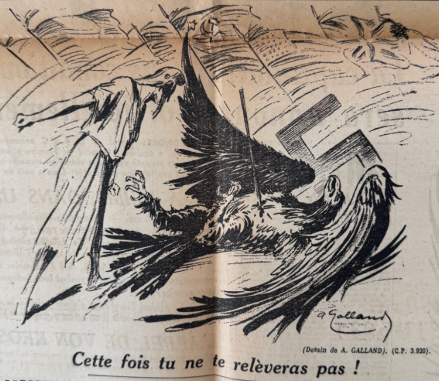 Journal Les Nouvelles du matin 8 mai 1945 . La guerre est Finie - Fin de la 2eme guerre mondiale - WW2 - Vue 2 - Guerre