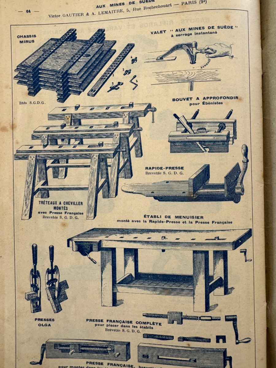 Catalogue fabrique d'outils Quincaillerie - Menuiserie - Charrons - Vue 7 - Divers