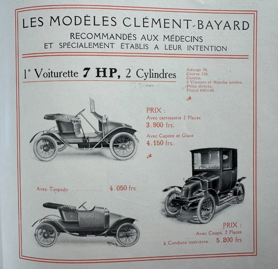 Catalogue Contes d'hier et d'aujourd'hui. Automobiles Clément Bayard illust BOB - Vue 2 - Auto