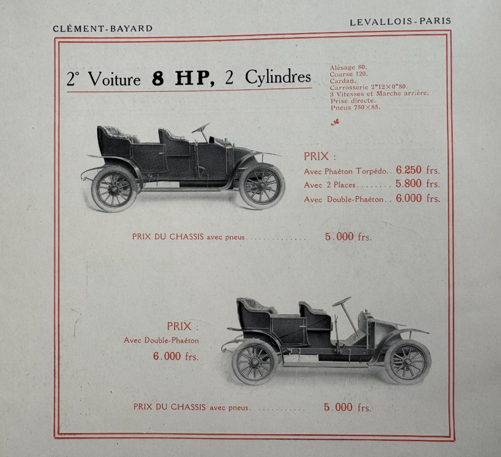 Catalogue Contes d'hier et d'aujourd'hui. Automobiles Clément Bayard illust BOB - Vue 3 - Auto