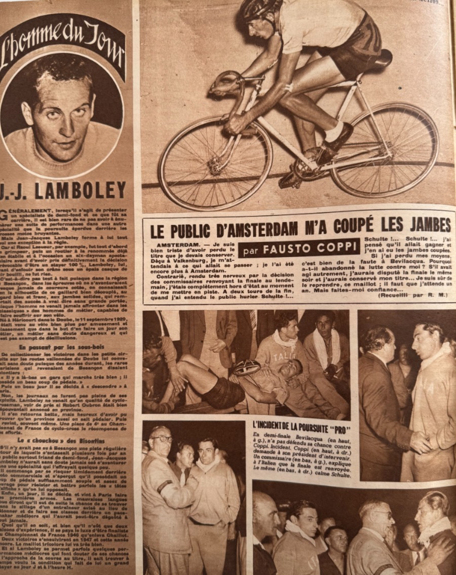 But et Club 1948 Lamboley champion du Monde du demi fond - ( Héricourt . Haute Saone ) Cyclisme - Vue 3 - Cyclisme