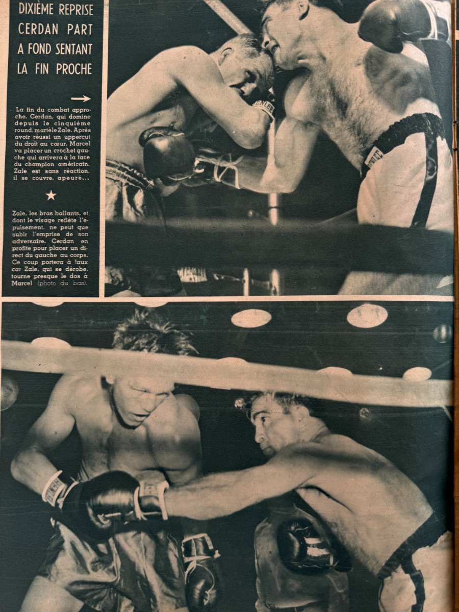 But et Club 1948 Marcel Cerdan champion du Monde de boxe - Vue 2 - Autres sports