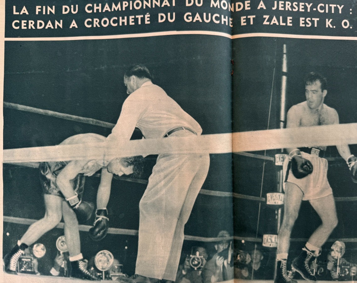 But et Club 1948 Marcel Cerdan champion du Monde de boxe - Vue 3 - Autres sports