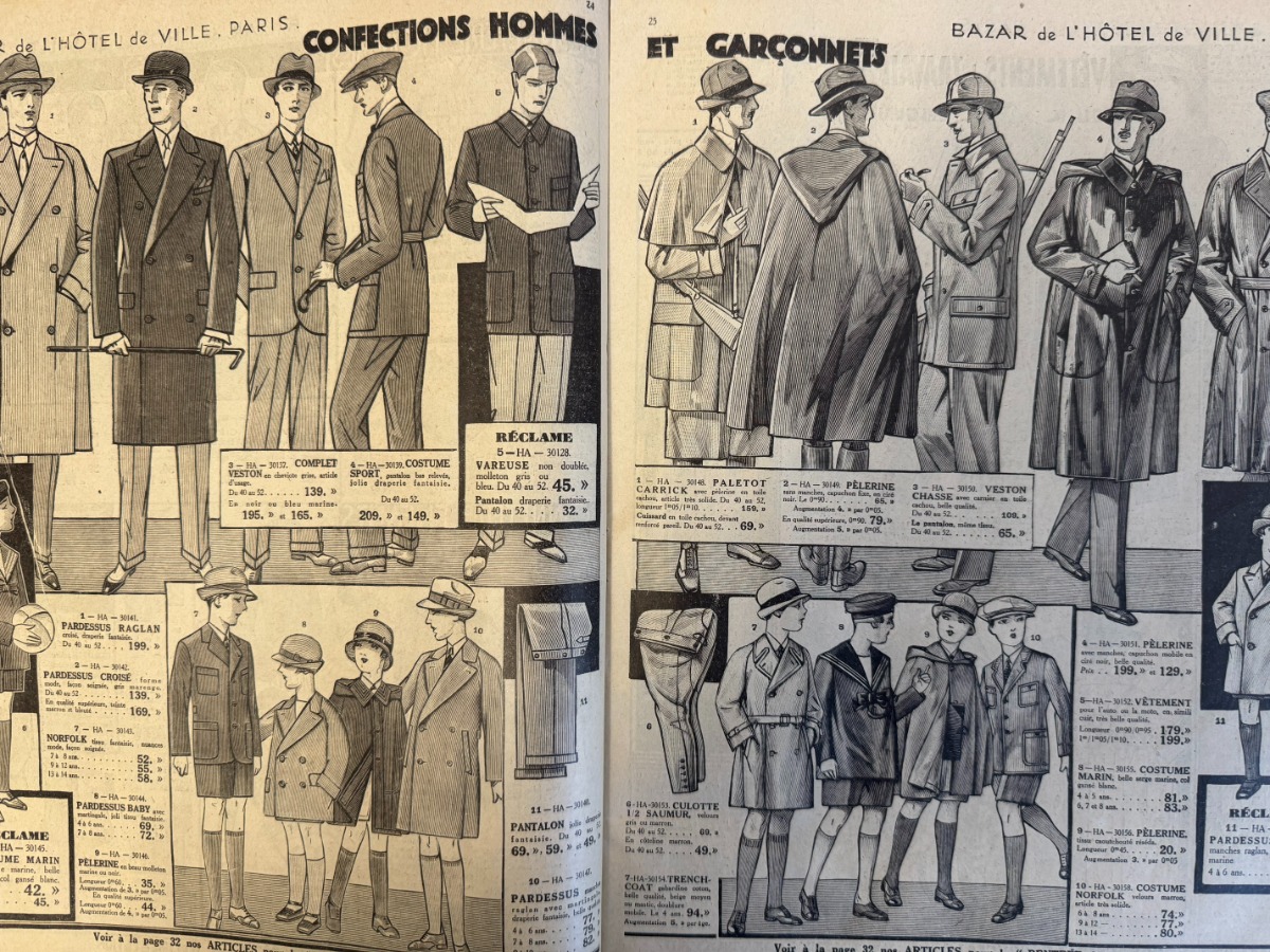 Catalogue Bazar de l'hôtel de ville hiver 1929 - Vue 2 - Grands Magasins