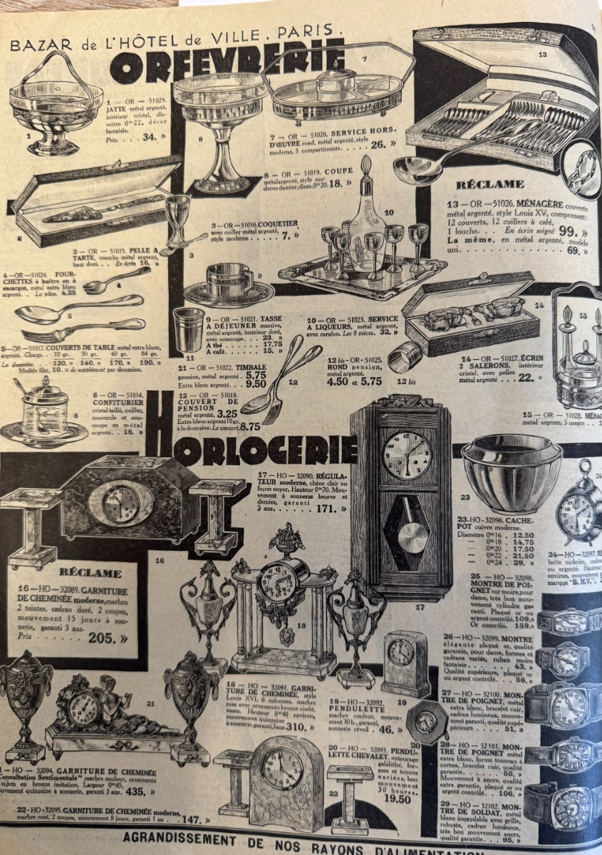 Catalogue Bazar de l'hôtel de ville hiver 1929 - Vue 4 - Grands Magasins