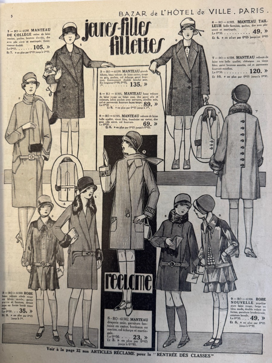 Catalogue Bazar de l'hôtel de ville hiver 1929 - Vue 6 - Grands Magasins