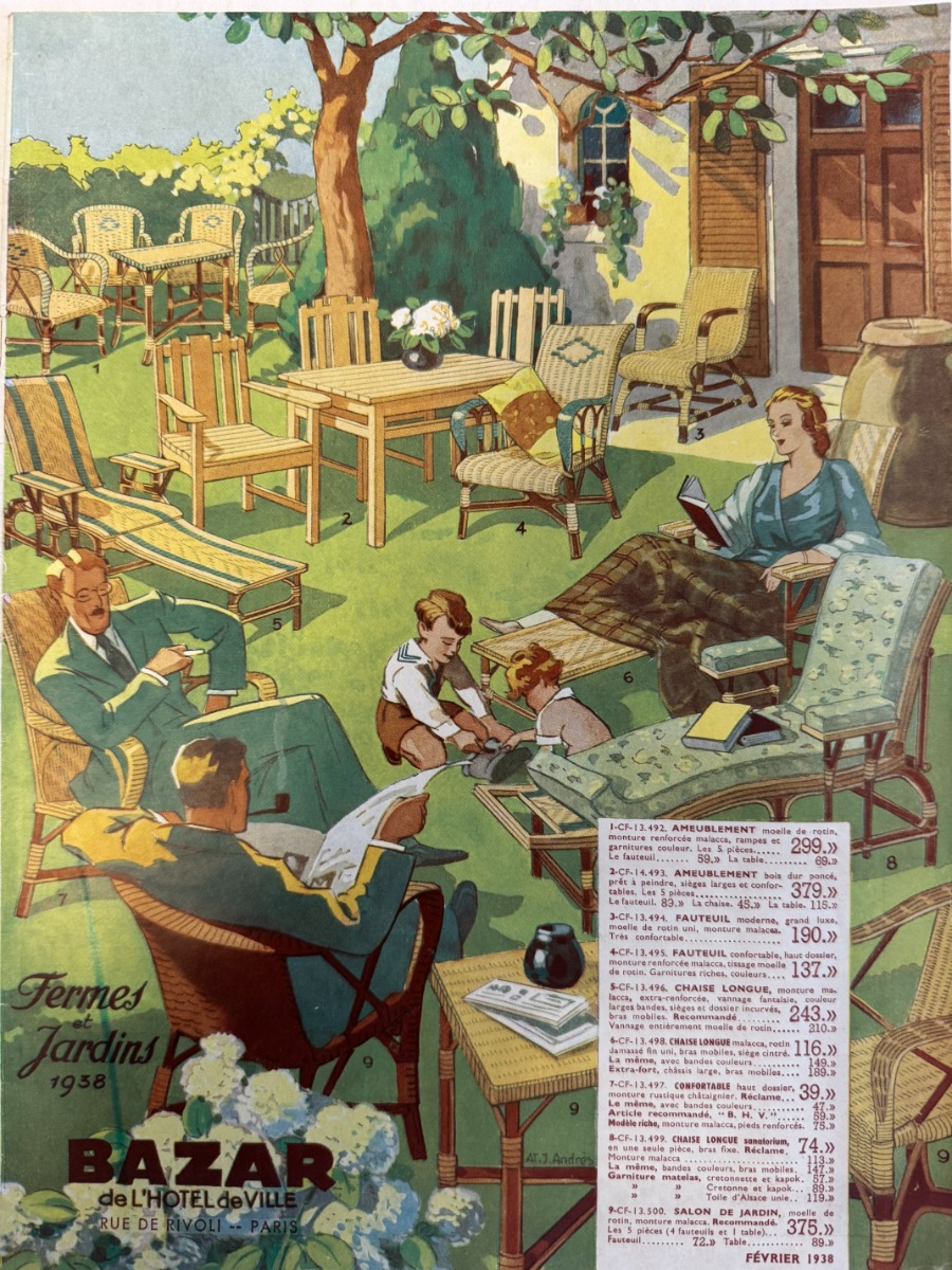 Catalogue Bazar de l'hôtel de ville - Fermes et jardins -1938 - Grands Magasins authentique - Revue Vintage