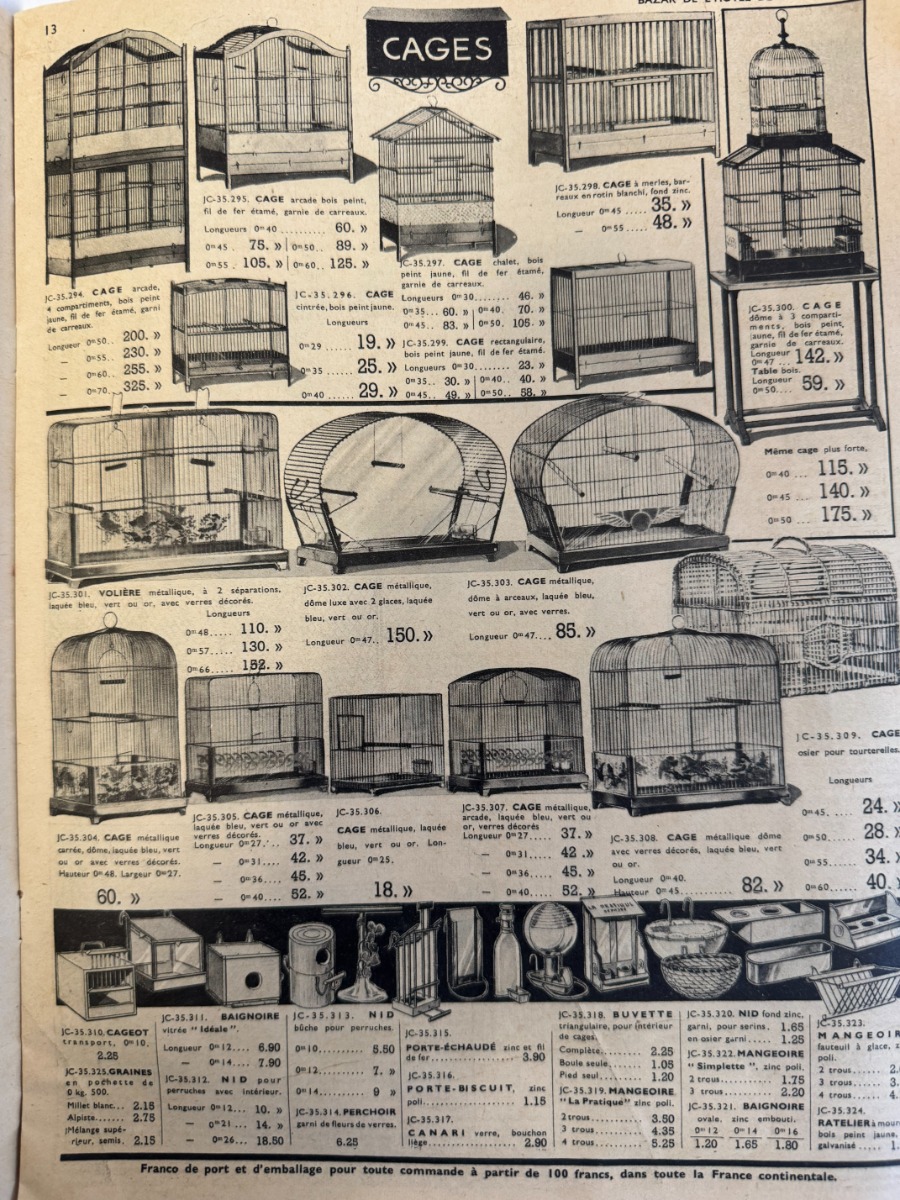 Catalogue Bazar de l'hôtel de ville - Fermes et jardins -1937 - Vue 4 - Grands Magasins
