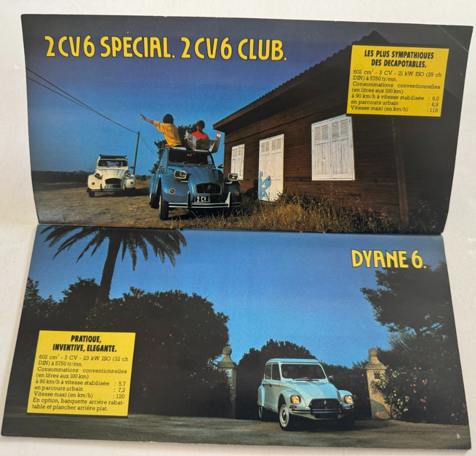 Catalogue Citroen 2 CV Dyane - Mehari - LNA - Visa - GS - - Vue 3 - Auto