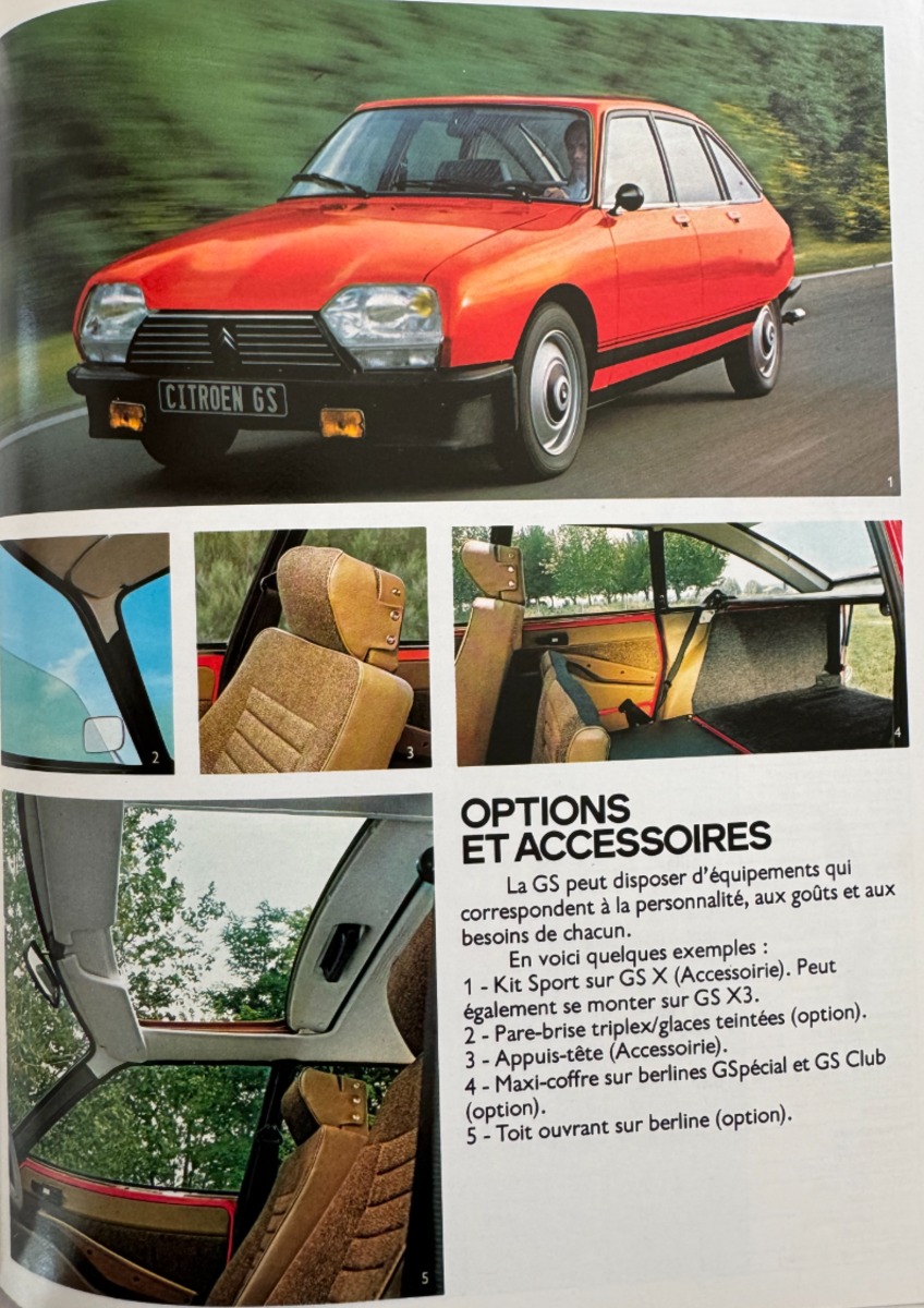 Catalogue Citroen GS Club - GSX3 - GS Pallas et GS Break 1979 - Vue 4 - Auto