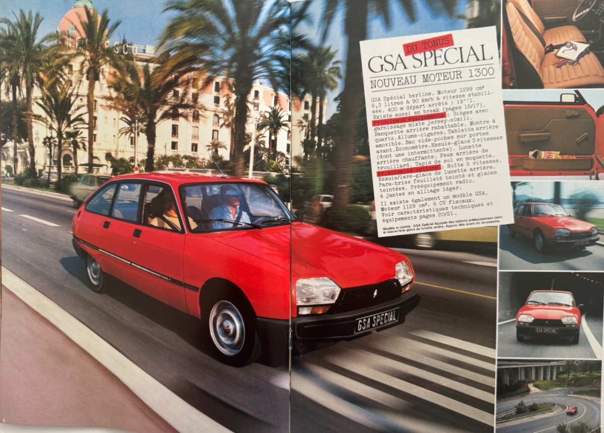 Catalogue Citroen GSA année 1982 - - Vue 2 - Auto