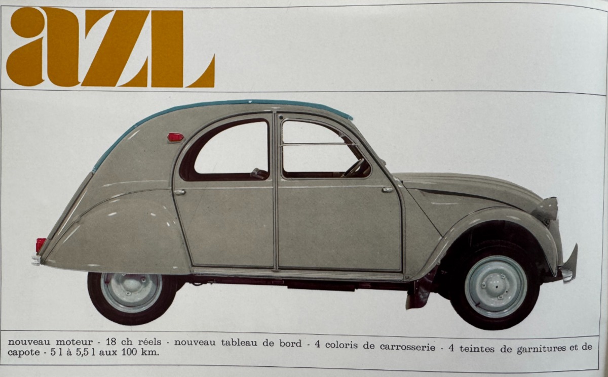 catalogue Citroen AZL - Ami6 - Azenac - Azam 1964 - Vue 4 - Auto