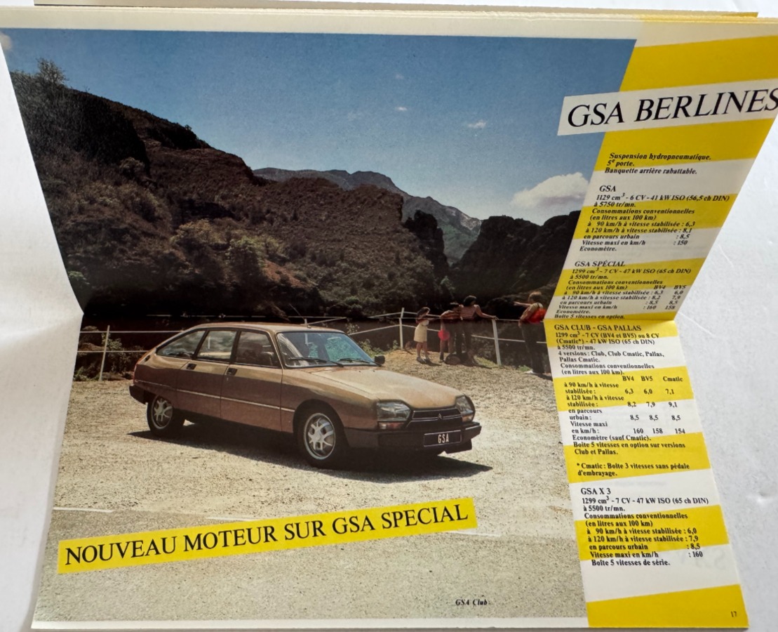 catalogue Citroen 2cv - GSA . Mehari . Visa . CX . LNA . C35 . Fourgon 1982 - Vue 5 - Auto