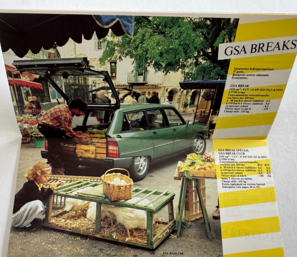 catalogue Citroen 2cv - GSA . Mehari . Visa . CX . LNA . C35 . Fourgon 1982 - Vue 6 - Auto