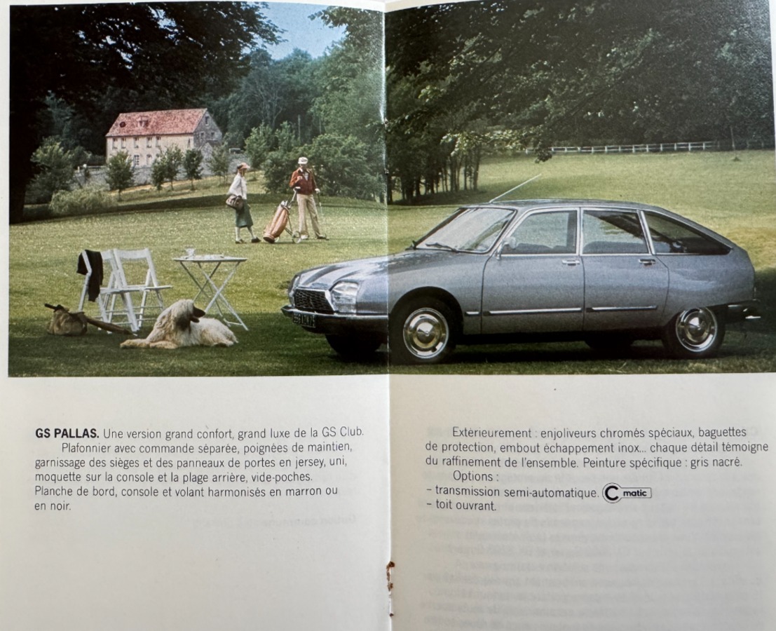 catalogue Citroen AMI . GS . CX . 1976 - Vue 4 - Auto