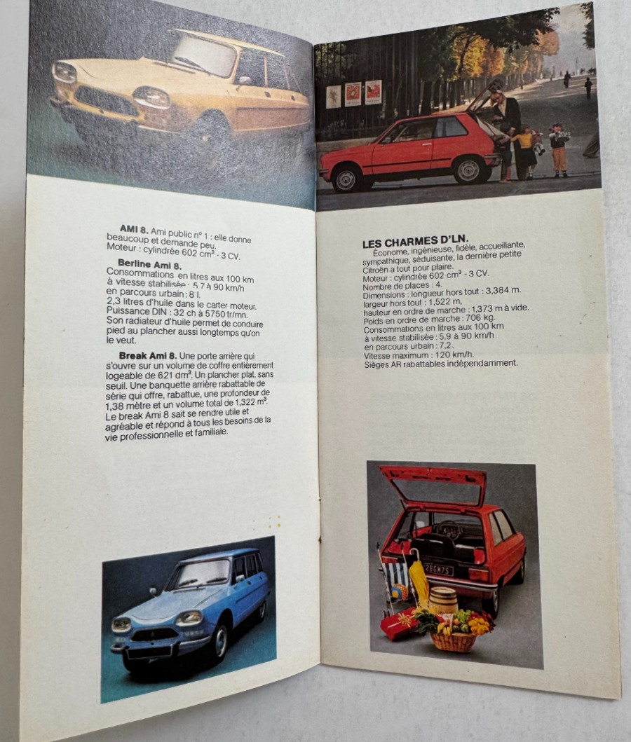 Catalogue Citroen AMI 8 . LN . GS . CX . 1977 - Vue 2 - Auto