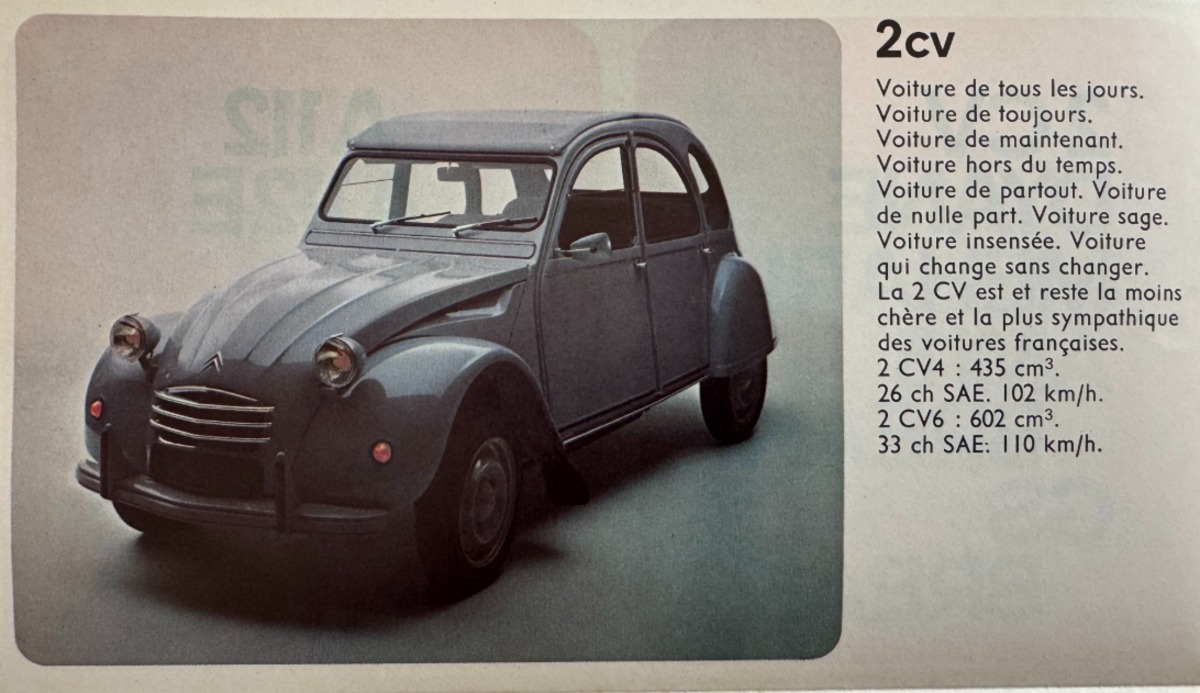 Catalogue Citroen 2CV . Dyane . Mehari . GS . Ami8 1972 - Vue 2 - Auto