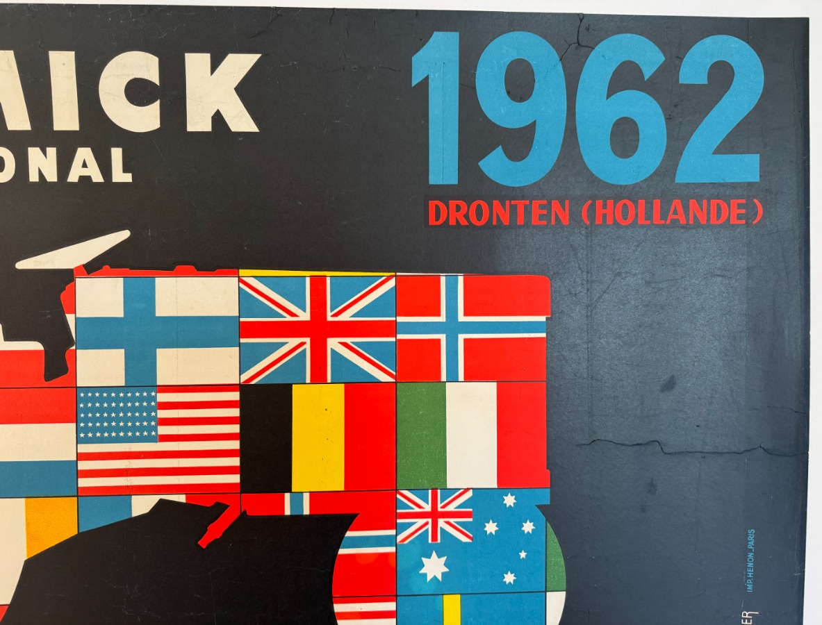 Affiche publicitaire  Mc Cormick International de 1962 - Tracteur - Vue 2 - Publicitaire