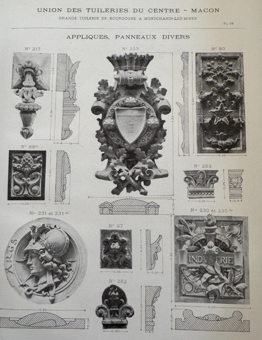 Rare catalogue 1905 – Céramique décorative – Union des tuileries du centre – 59 planches couleurs - Vue 7 - Divers
