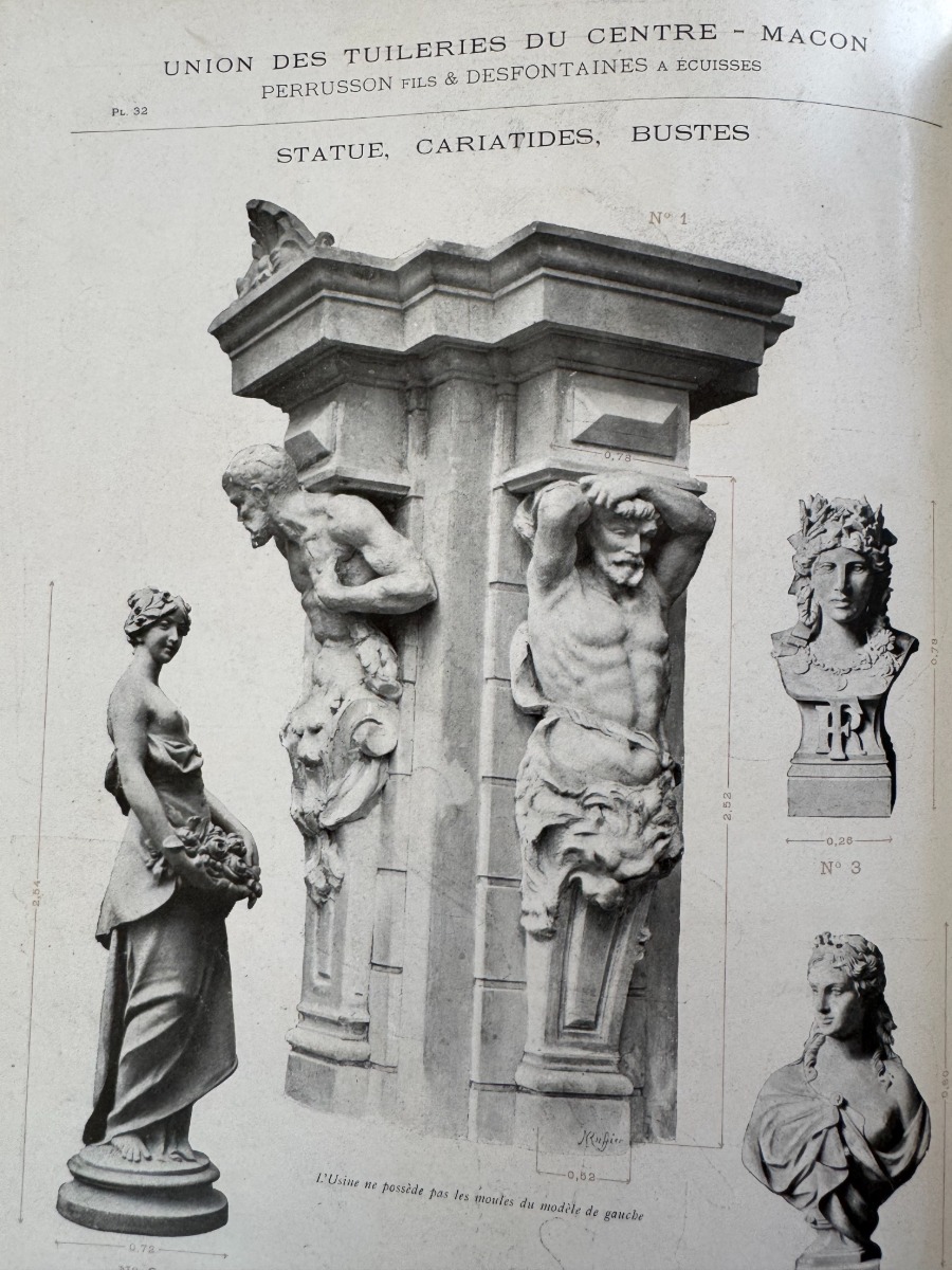 Rare catalogue 1905 – Céramique décorative – Union des tuileries du centre – 59 planches couleurs - Vue 8 - Divers