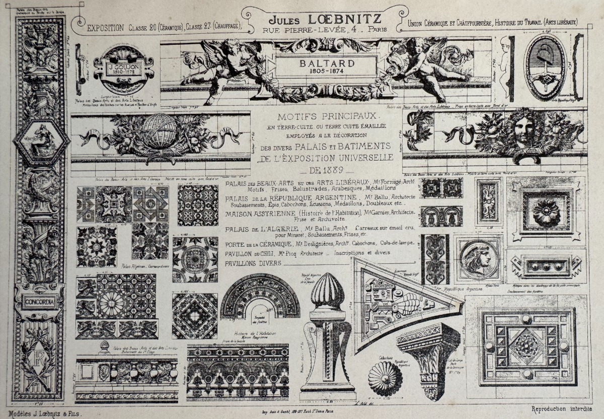 1898 Catalogue Jules Loebnitz & Fils – Manufacture de faïence et terre cuite – 76 planches - Vue 2 - Divers