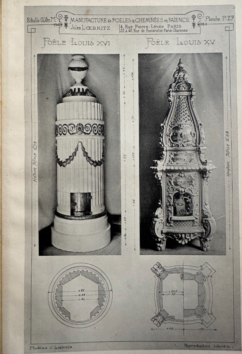1898 Catalogue Jules Loebnitz & Fils – Manufacture de faïence et terre cuite – 76 planches - Vue 3 - Divers