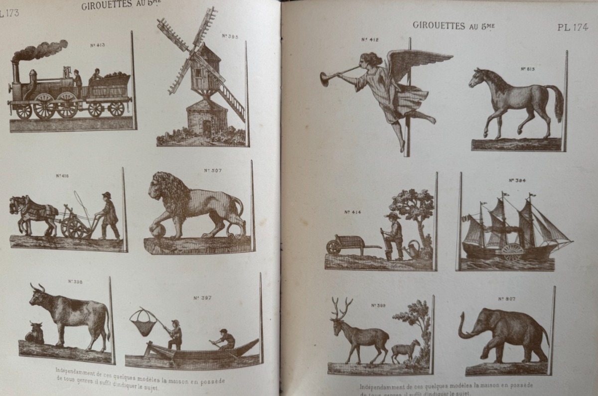1887 - Catalogue ornements en zinc ed. Coutelier Paris – 191 planches - Vue 9 - Divers