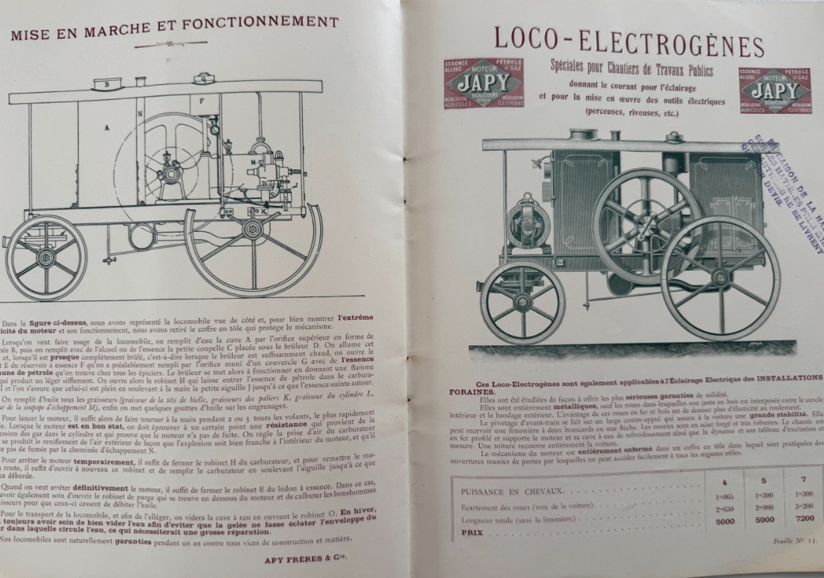 1907 Catalogue Ancien Moteurs Verticaux JAPY - Beaucourt - Vue 8 - Divers