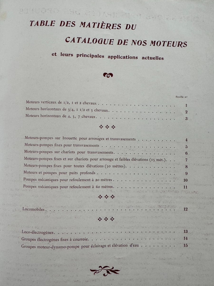 1907 Catalogue Ancien Moteurs Verticaux JAPY - Beaucourt - Vue 9 - Divers