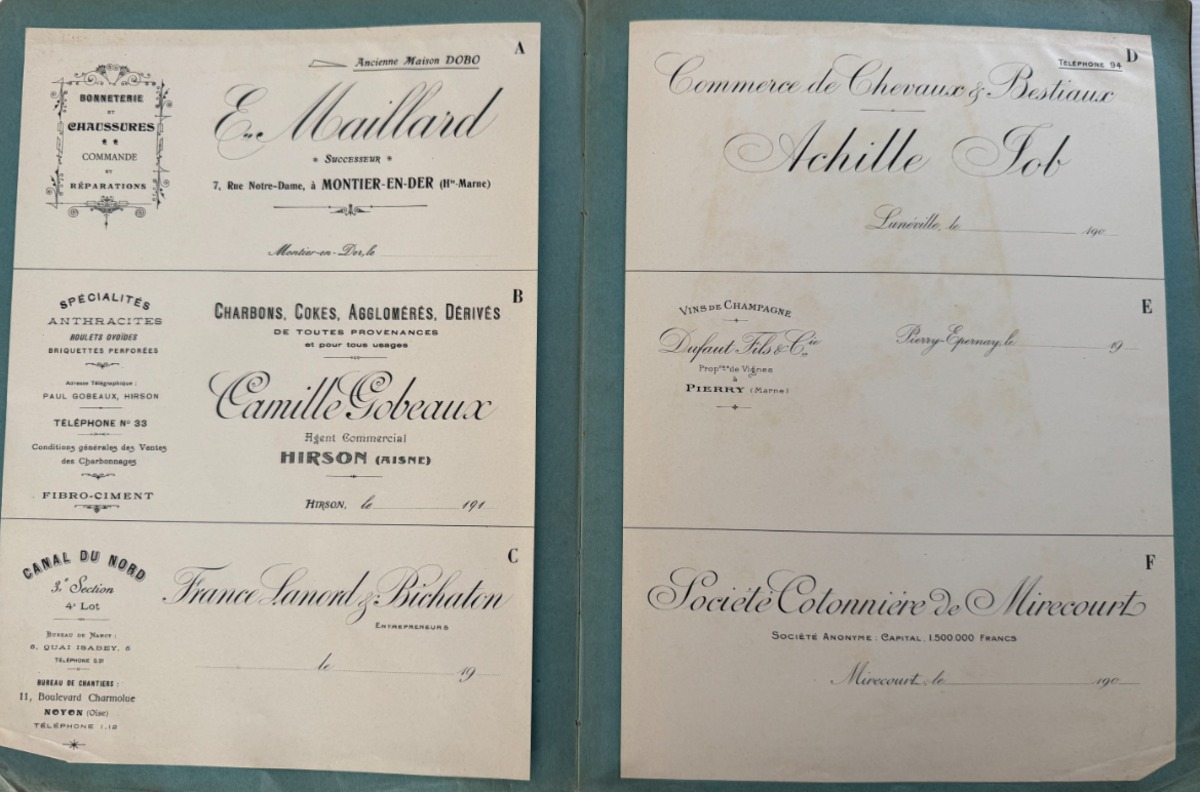 1910 Catalogue Spécimen / Album de Représentant - Lithographie & Imprimés Commerciaux - Vue 3 - Divers