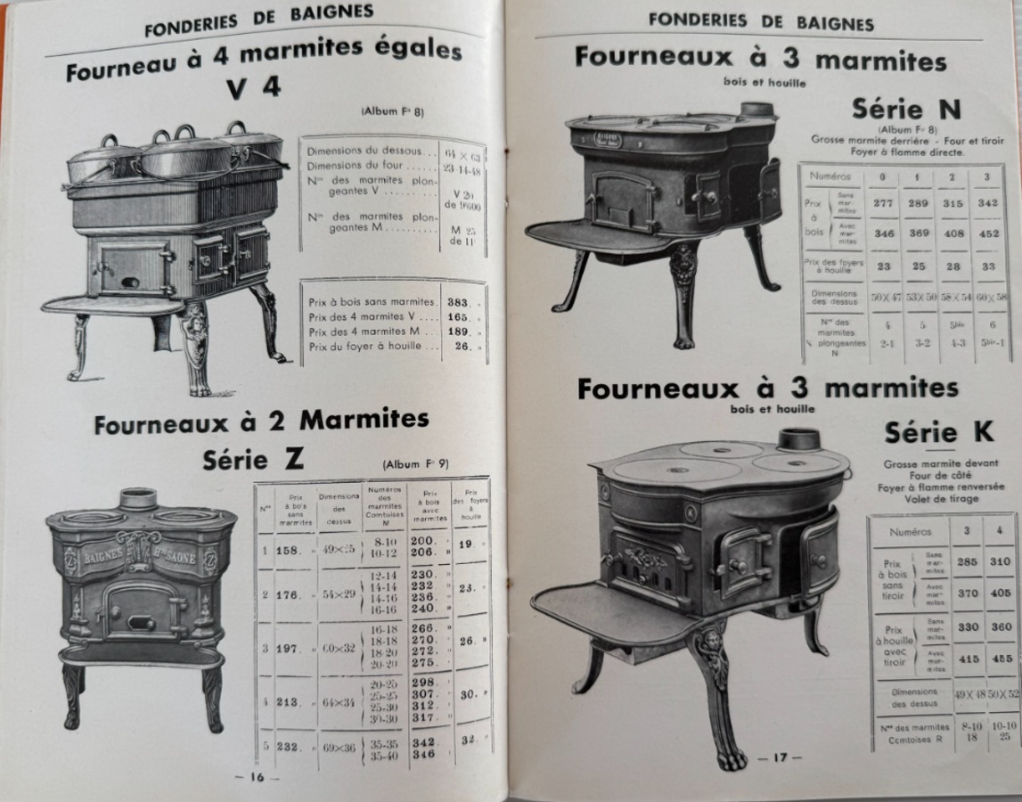 1938 Catalogue fonderie Tiquet Fils - Baignes - Haute Saone - - Vue 4 - Haute-Saône