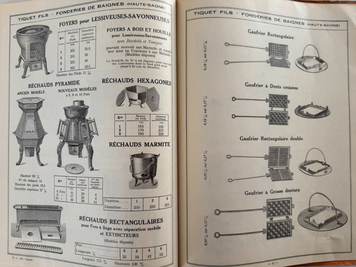 Catalogue de fonderie a Baignes - Tiquet Fils - Haute Saone - Vue 6 - Haute-Saône