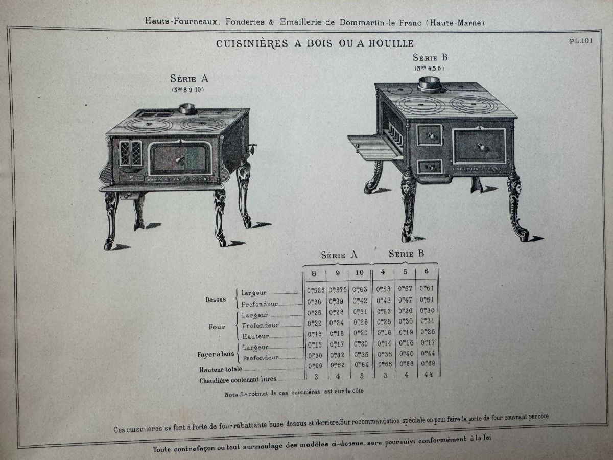 Catalogue fonderies et émaillerie de Dommartin le Franc - Maison Chanlaire - Haute Marne - Vue 3 - Divers