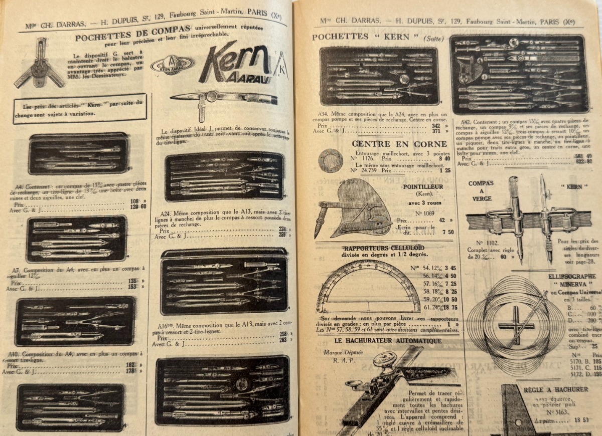 Catalogue Ancien 1932 – Matériel de Dessin & Architecture "H. DUPUIS / CH. DARRAS" Paris – Avec Échantillons Réels - Vue 7 - Divers