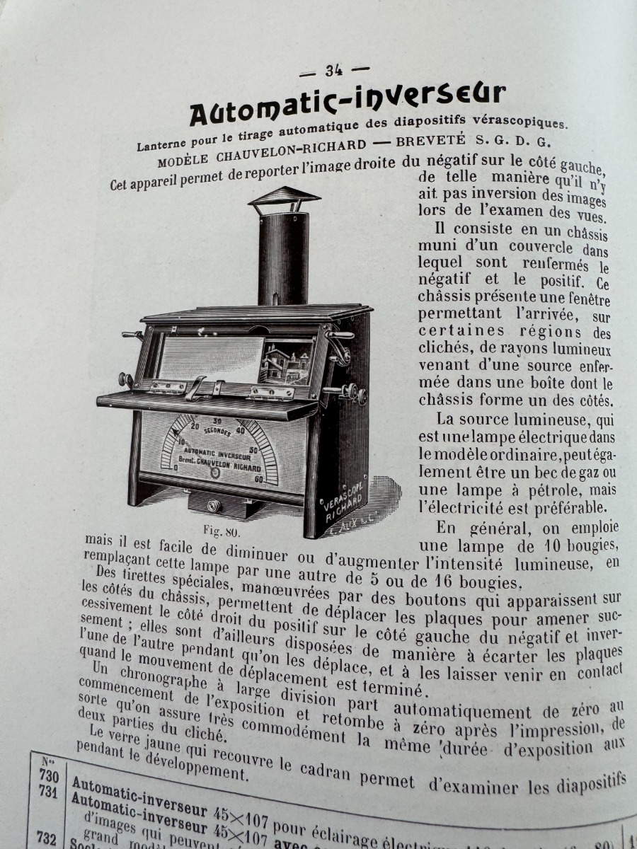 1918 - Catalogue original Jules Richard - Vérascope, Glyphoscope, Taxiphote - Vue 3 - Divers