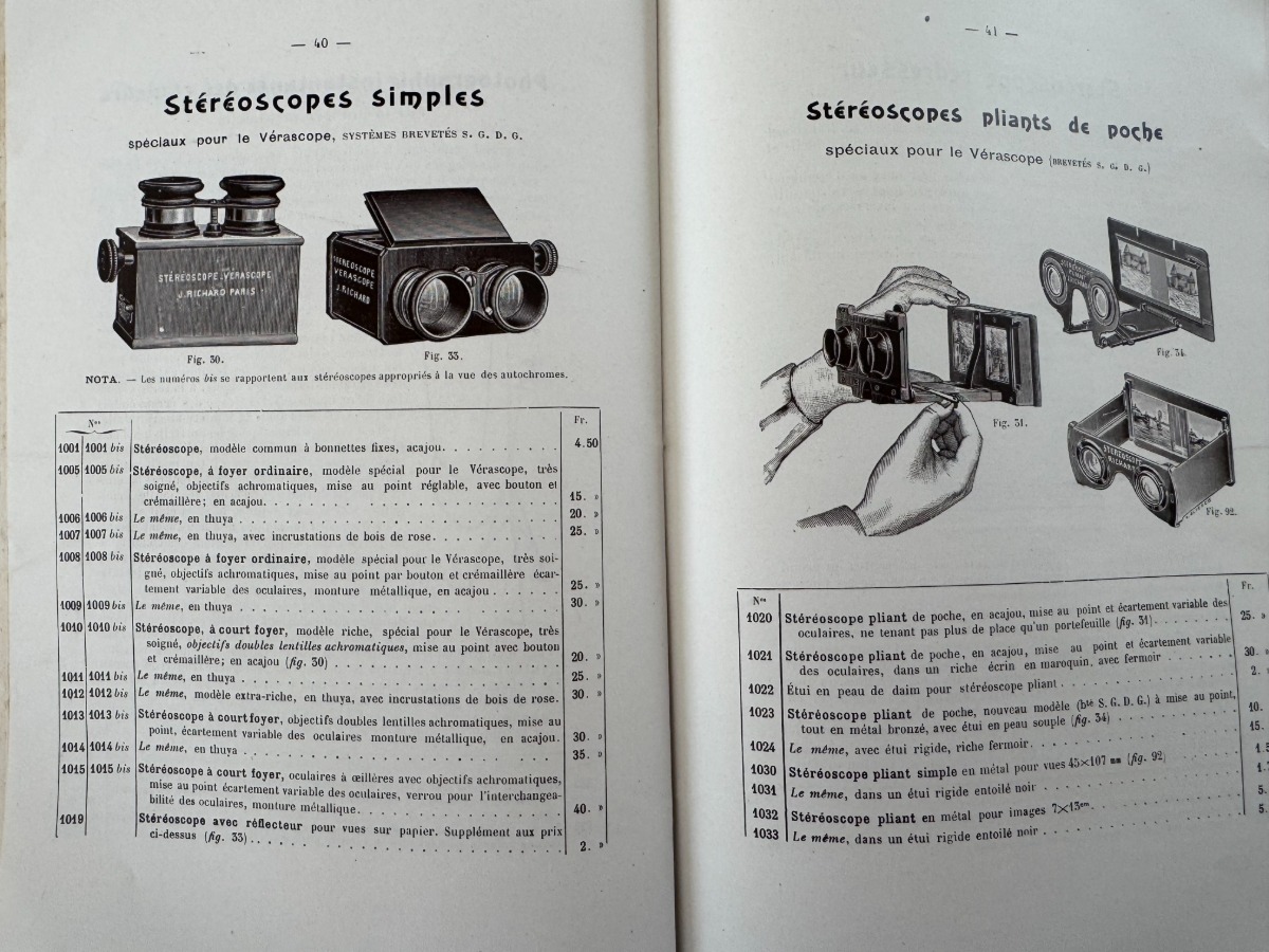 1918 - Catalogue original Jules Richard - Vérascope, Glyphoscope, Taxiphote - Vue 6 - Divers