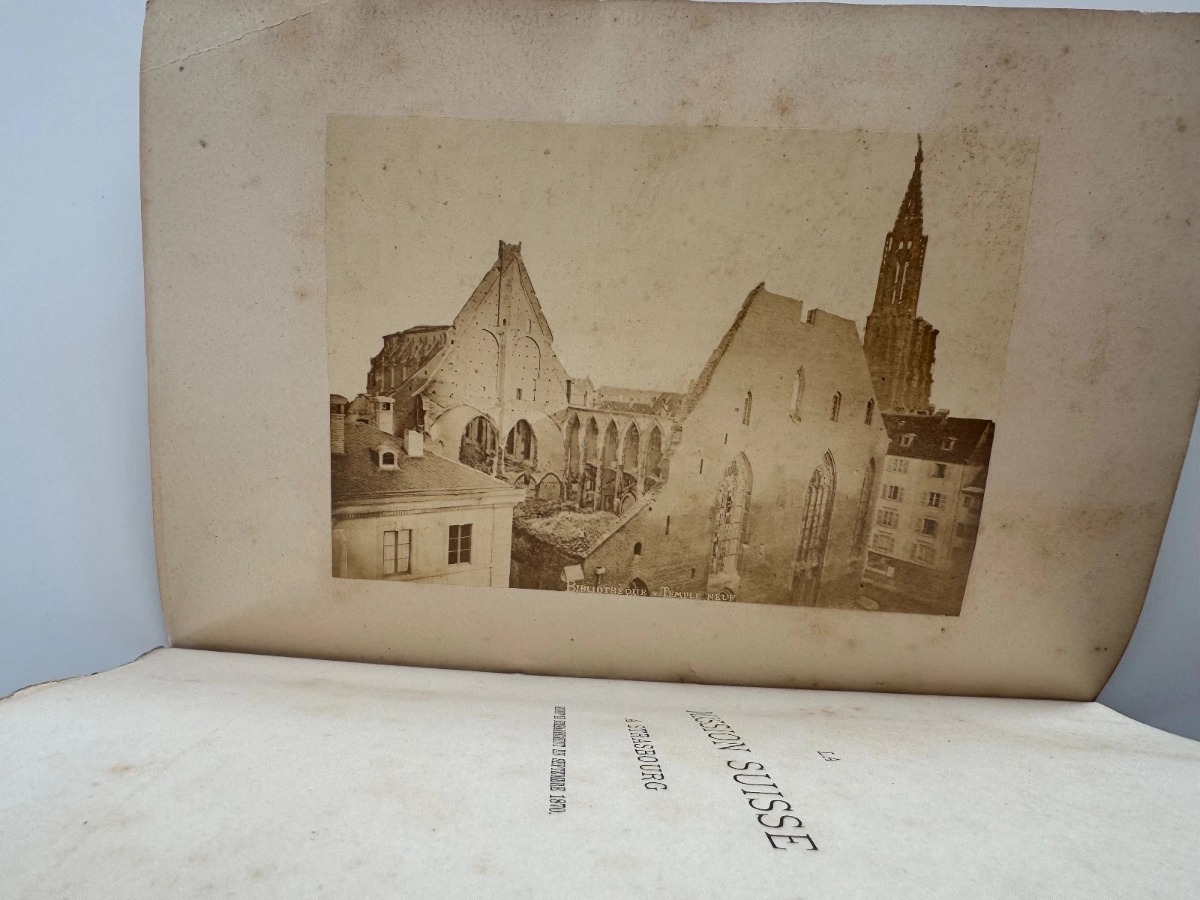 1874 La Mission suisse à Strasbourg – avec les 2 photos !! Guerre 1870 Alsace - Vue 3 - Livres anciens