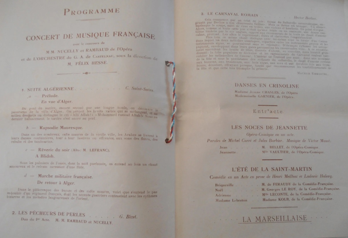 Programme de théâtre de Colmar 1919 - Alsace - Vue 3 - Livres anciens