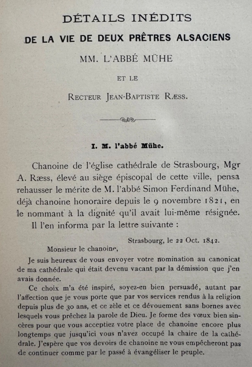 1901 - La vie de deux prêtres Alsaciens - Alsace - Vue 2 - Livres anciens