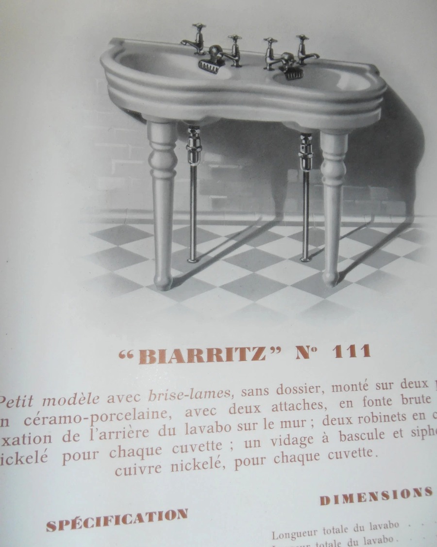 1930 - Catalogue céramiques lavabos bidets - éviers Lyon Vaise et Digoin - Vue 3 - Divers
