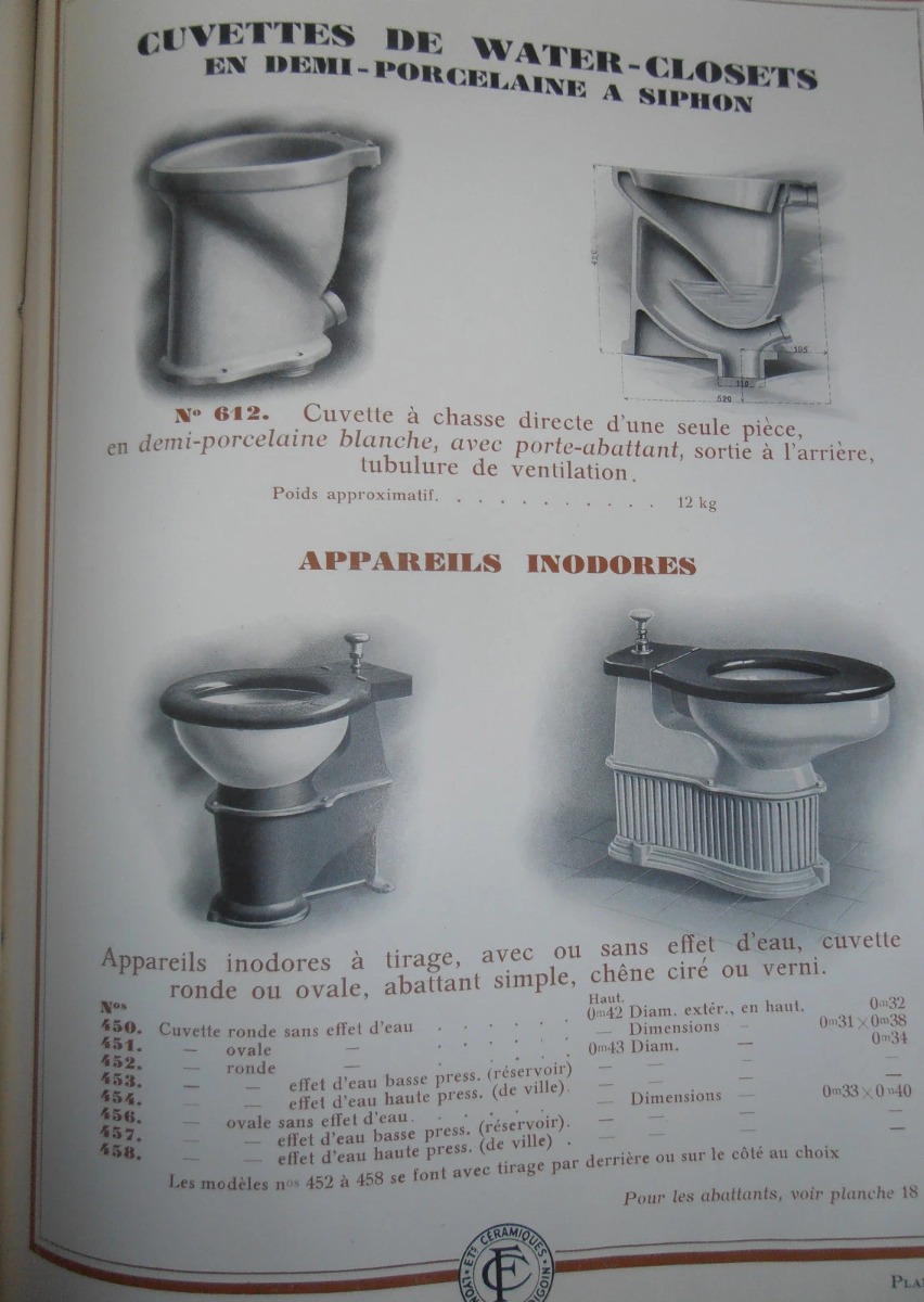1930 - Catalogue céramiques lavabos bidets - éviers Lyon Vaise et Digoin - Vue 5 - Divers