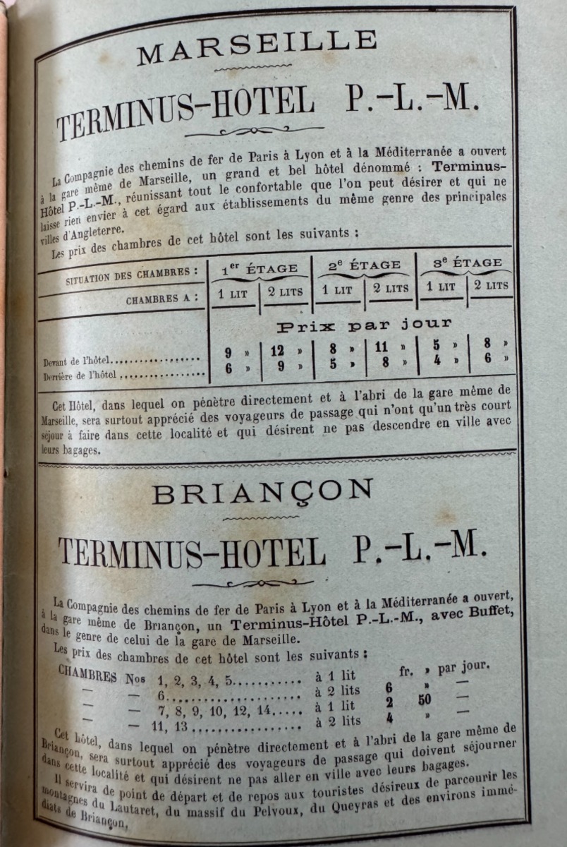 1889 Horaire des Chemins de fer de Paris-Lyon-Méditerranée - Chamonix - Non Chaix - Vue 4 - Autres